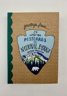 NEW - Greetings from 24 Postcards of National Parks