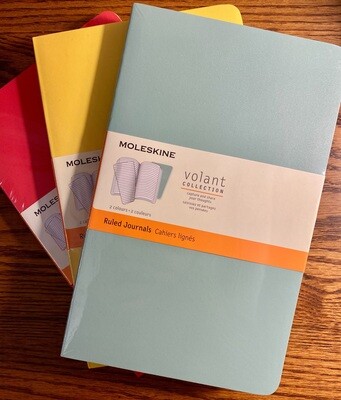 NEW - Moleskine Volant Journal (2-pack), Sage Green/Seaweed Green