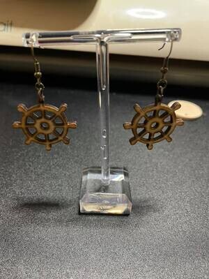 Ship's Wheel Earrings