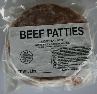Nell's Hamburger Beef Patties 4 - 1/4 oz