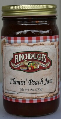 Flamin' Peach Jam - 9 oz