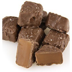 Milk Chocolate Covered Caramels with Sea Salt
