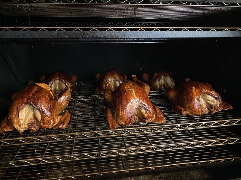 A Whole Smoked Turkey