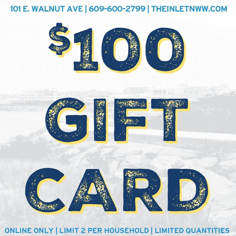 Buy one $100 Gift Card receive a $200 total at pick up.
