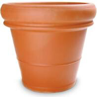 22” Heavy Rim Terra Cotta Clay Pot