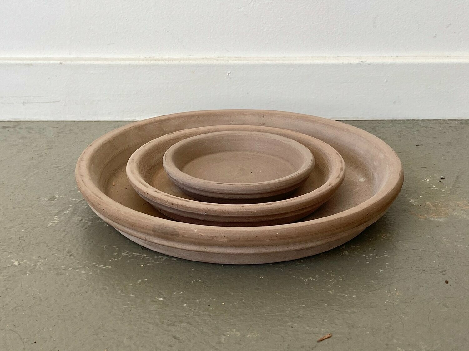 Terra Cotta Clay Saucer (Mocha) - 4 inch