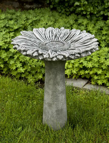 Sunflower Birdbath - TR