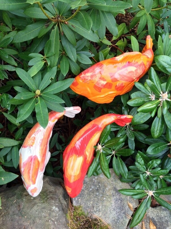 Koi in the Garden - Small Salsa Right