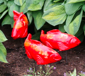 Koi in the Garden - Large Salsa Right