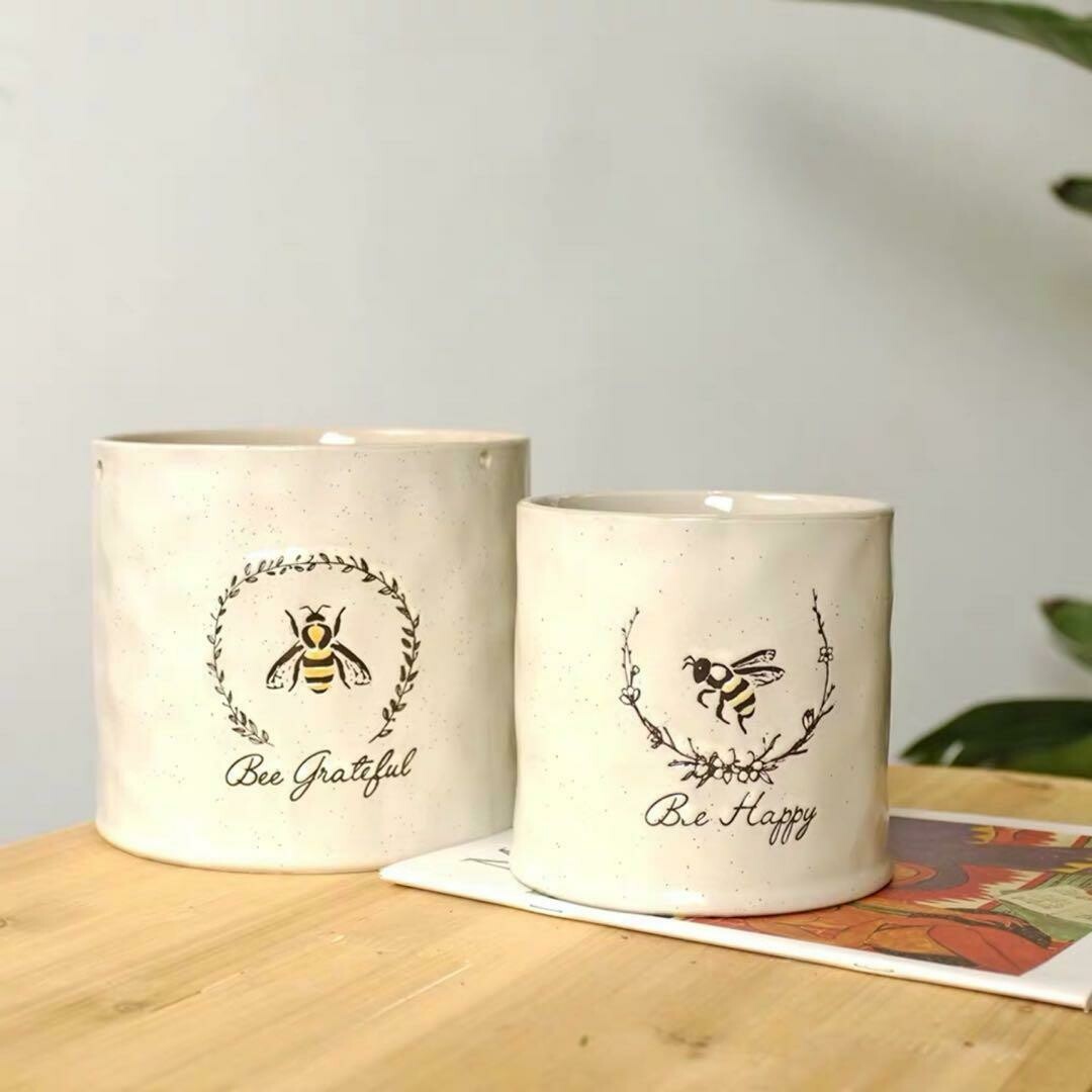 Bee Grateful Planter 6&quot;