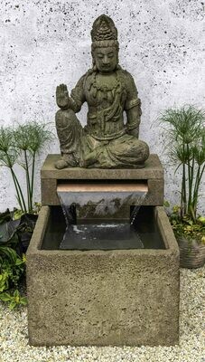 Antique Quan Yin Buddha Fountain
