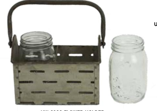 Flower Holder - 2 ball jars