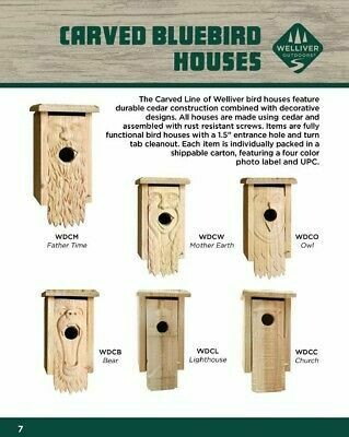 Carved Bluebird House, Bear