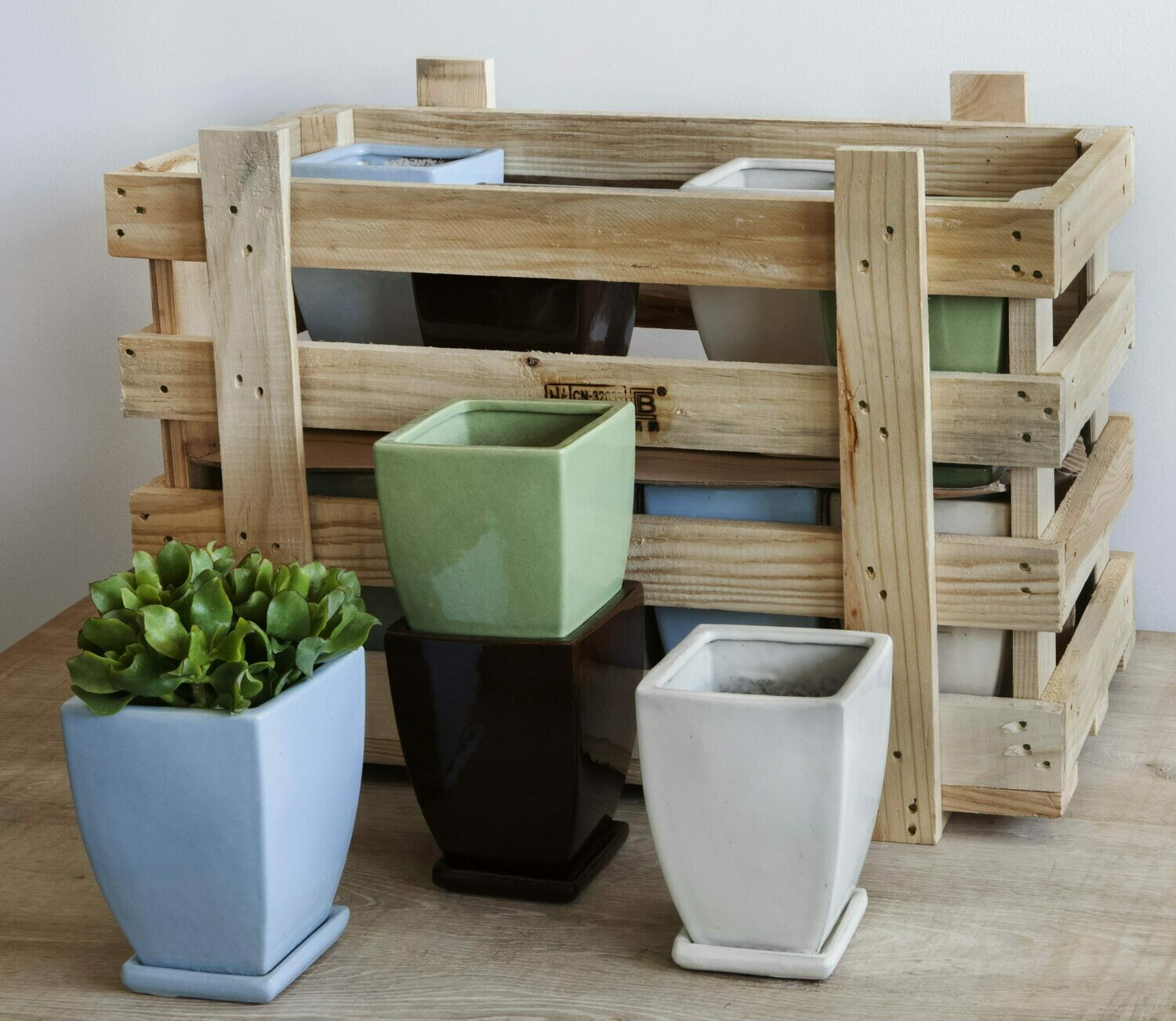 Elizabeth Planter Linen Sky