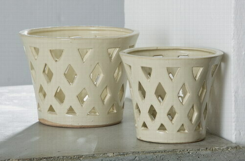 Gwyneth Planter Sm - Linen Cream