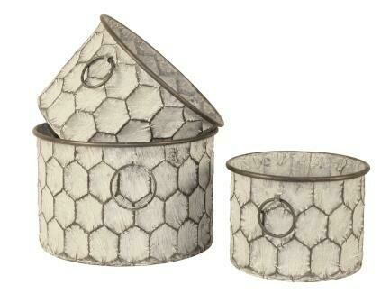 Urban Honeycomb Round Planter - Large