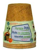 4&quot; Fiber Pot - 6 pack