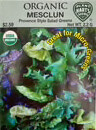 Mesclun Provence Style Organic Seed