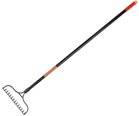Bow Rake with Fiberglass Handle
