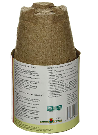 Jiffy Pot 4" Round 6 Pack