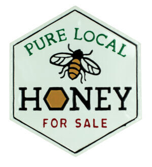 Local honey sign