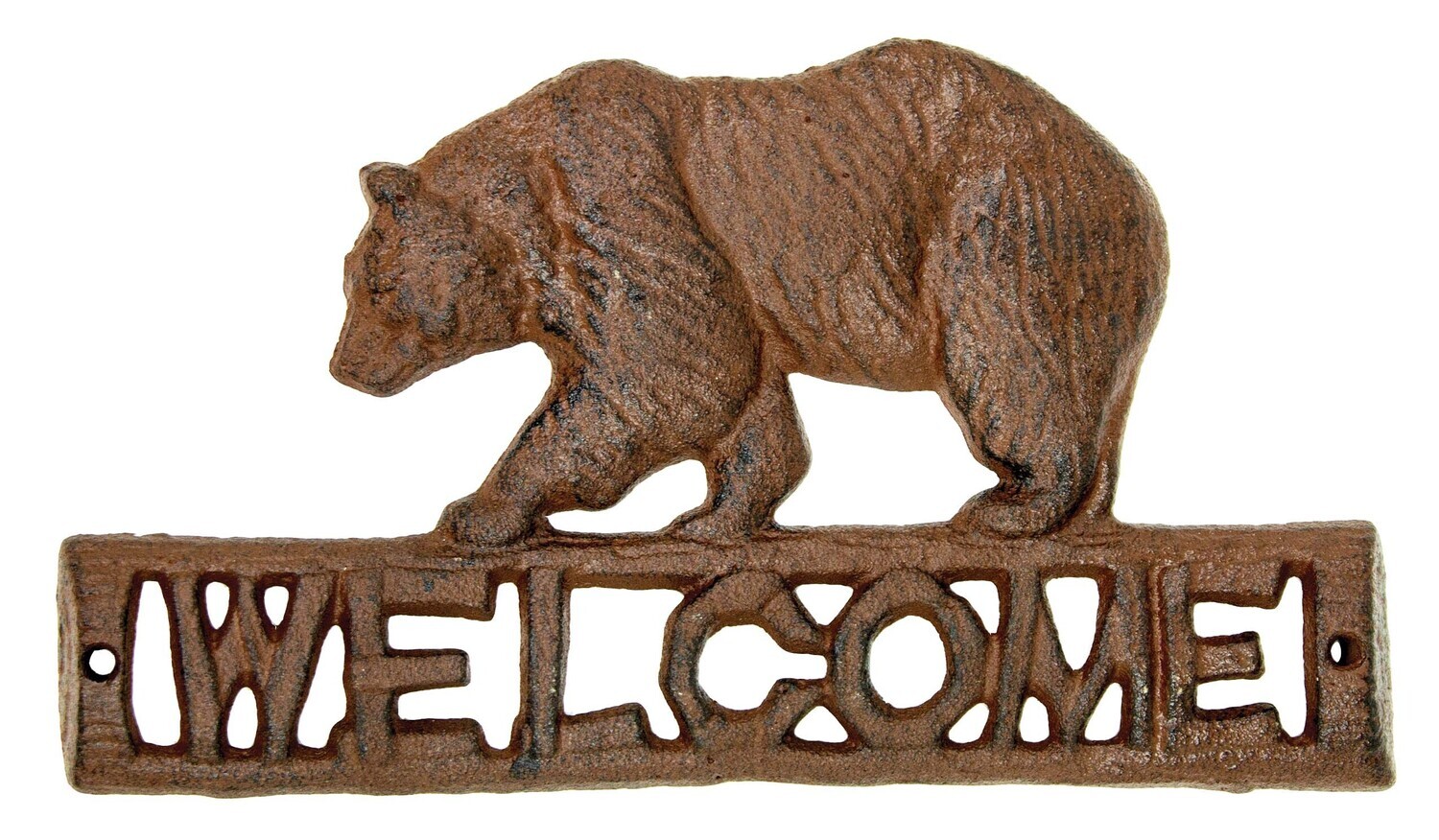 Bear welcome sign