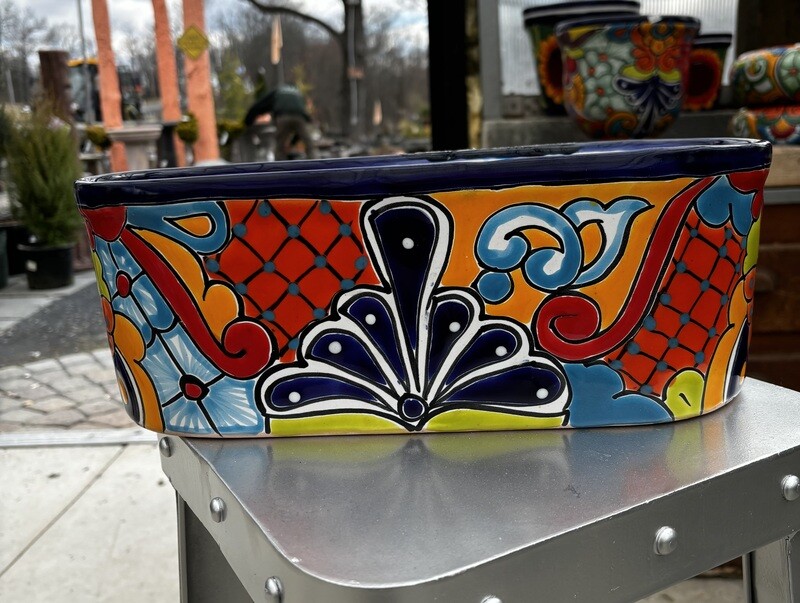 Oval Planter Med Talavera