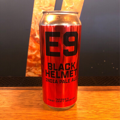 E9 Brewing Black Helmet