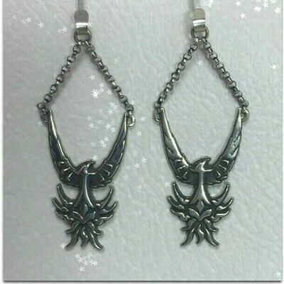 Phoenix Earrings ~ Sterling Silver