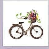 Quilling Cards - Bike & Flower Basket