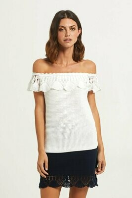 Marie Oliver Crochet eyelet top - L Marie Oliver Crochet eyelet top - L