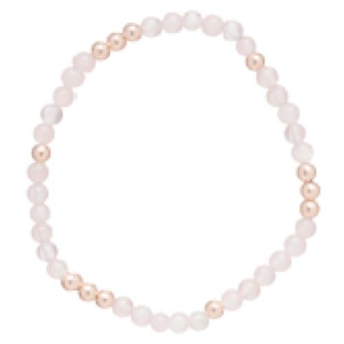 eNew rose quartz worthy pattern bracelet