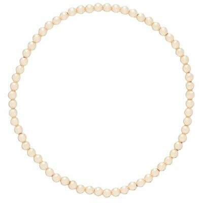 eNew Classic Gold Bead Bracelet - 3mm