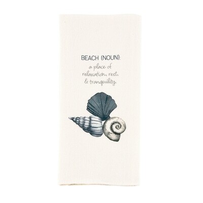 Watercolor Shell Towel - beach definition Watercolor Shell Towel - beach definition
