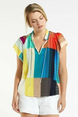 MO Francie Blouse Matchstick Multi MO Francie Blouse Matchstick Multi