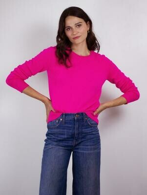 White + Warren Radiant Pink Crew Cashmere White + Warren Radiant Pink Crew Cashmere