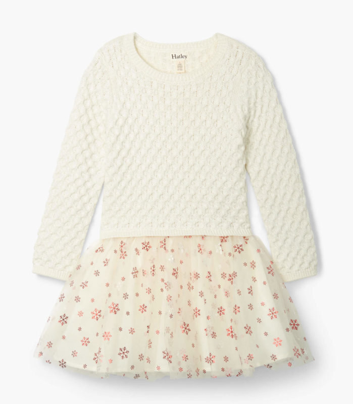 Hatley Metallic Snowflake Holiday Dress Hatley Metallic Snowflake Holiday Dress