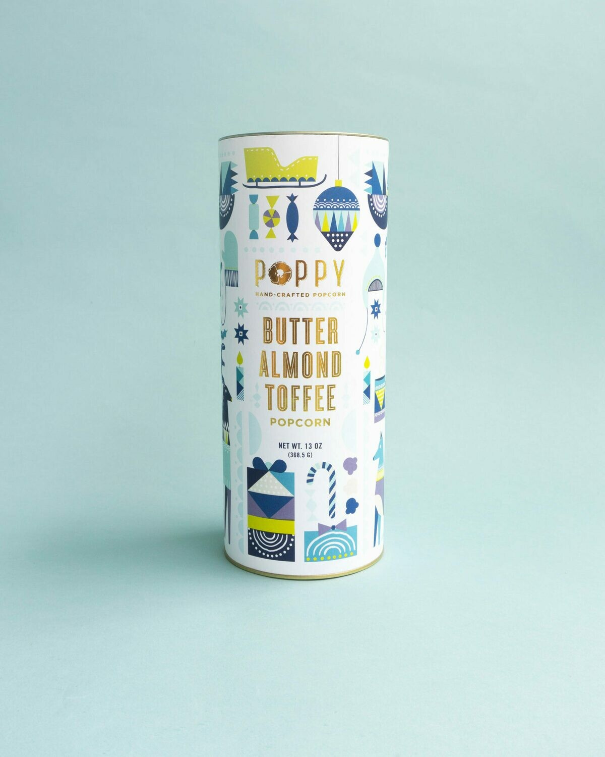 Poppy Popcorn Canister - Butter Almond Toffee