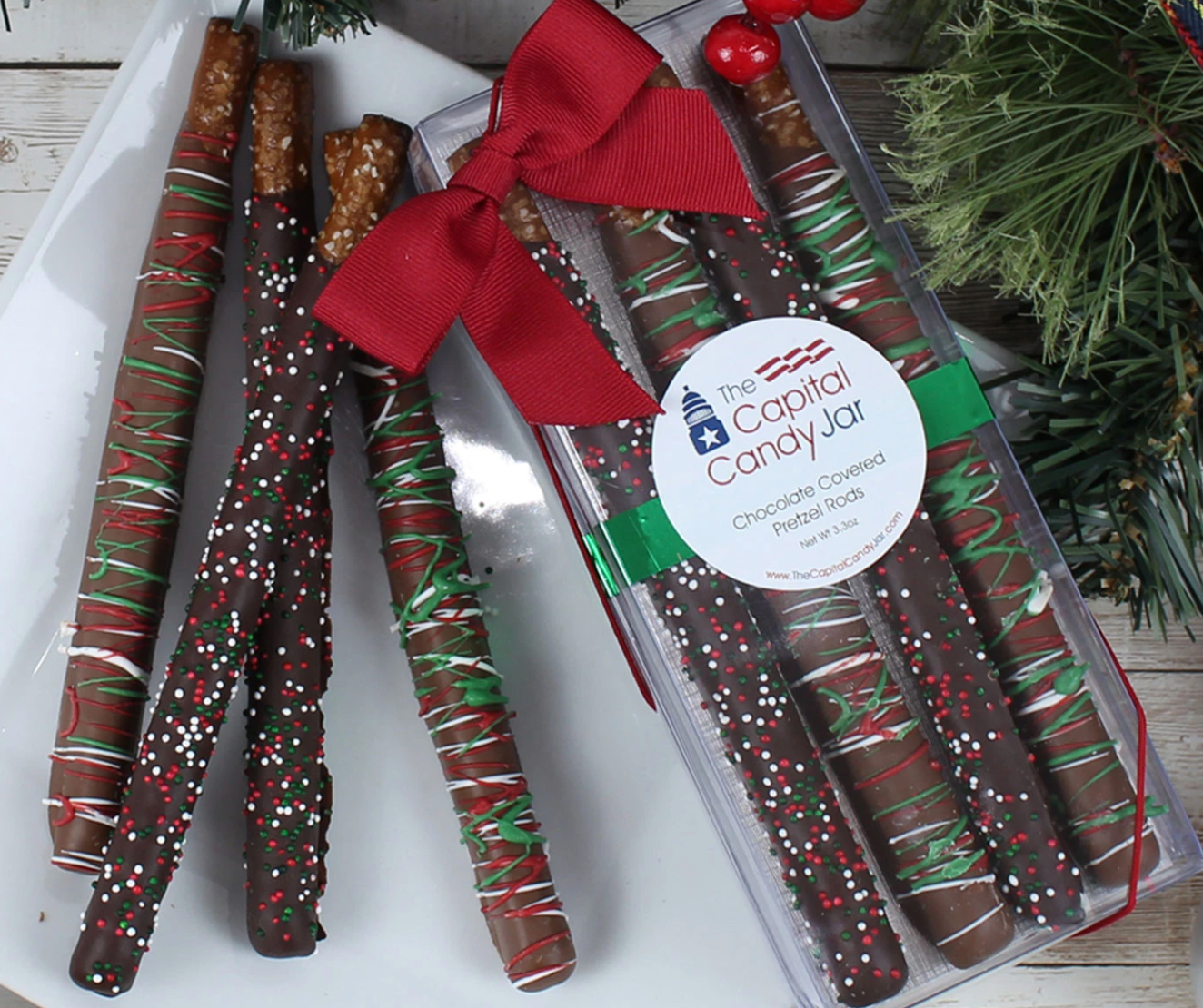CCJ Chocolate Covered Pretzels Holiday