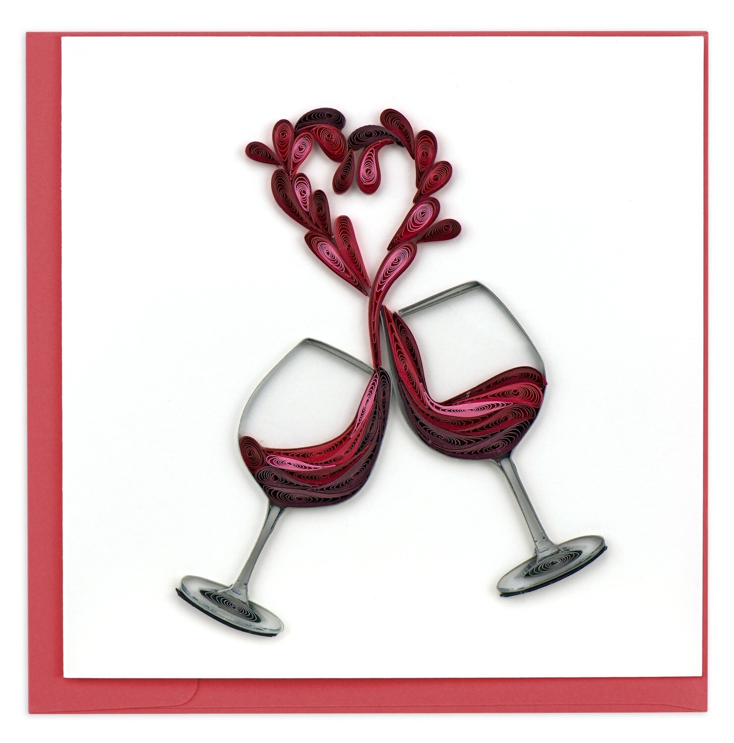 Quilling Cards - Wine Heart