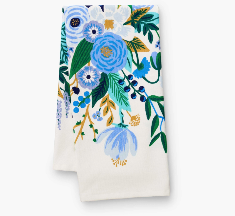 Rifle Paper Tea Towel - Garden Party Blue