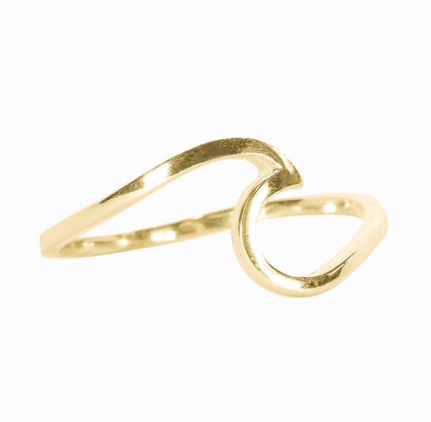 Pura Vida Wave Ring - Gold