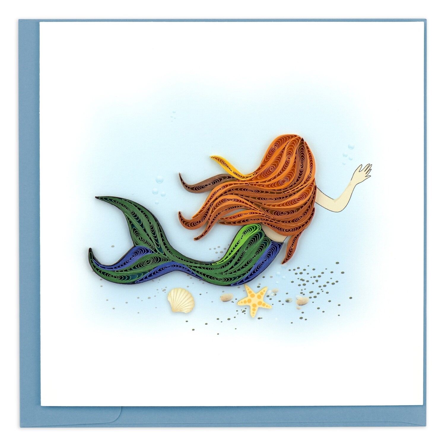 Quilling Cards - mermaid