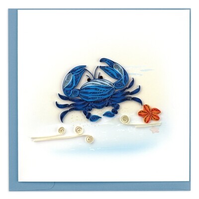 Quilling Cards - Blue Crab