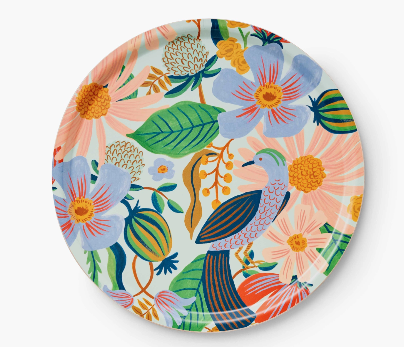 RIfle Paper Marguerite Plywood Round Tray
