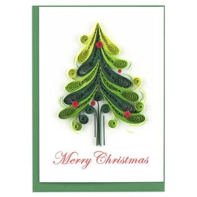 Quilling Cards - Christmas Tree Enclosure