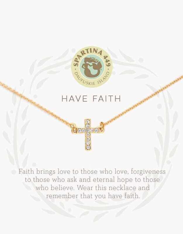 Spartina Sea La Vie Necklace 18” Have Faith/Cross