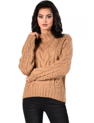 Frank Camel Knit Sweater