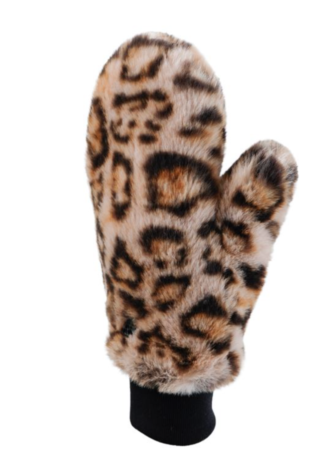 Mink Leopard Mittens