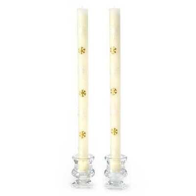 MacKenzie Taper Candle - Snowflake